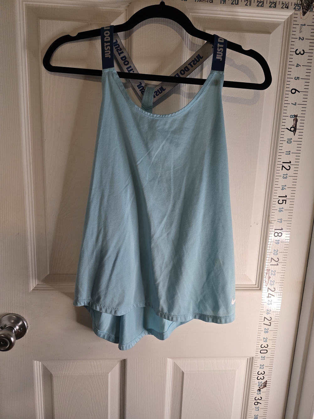 Nike Light Blue Active Tank with Branded Straps